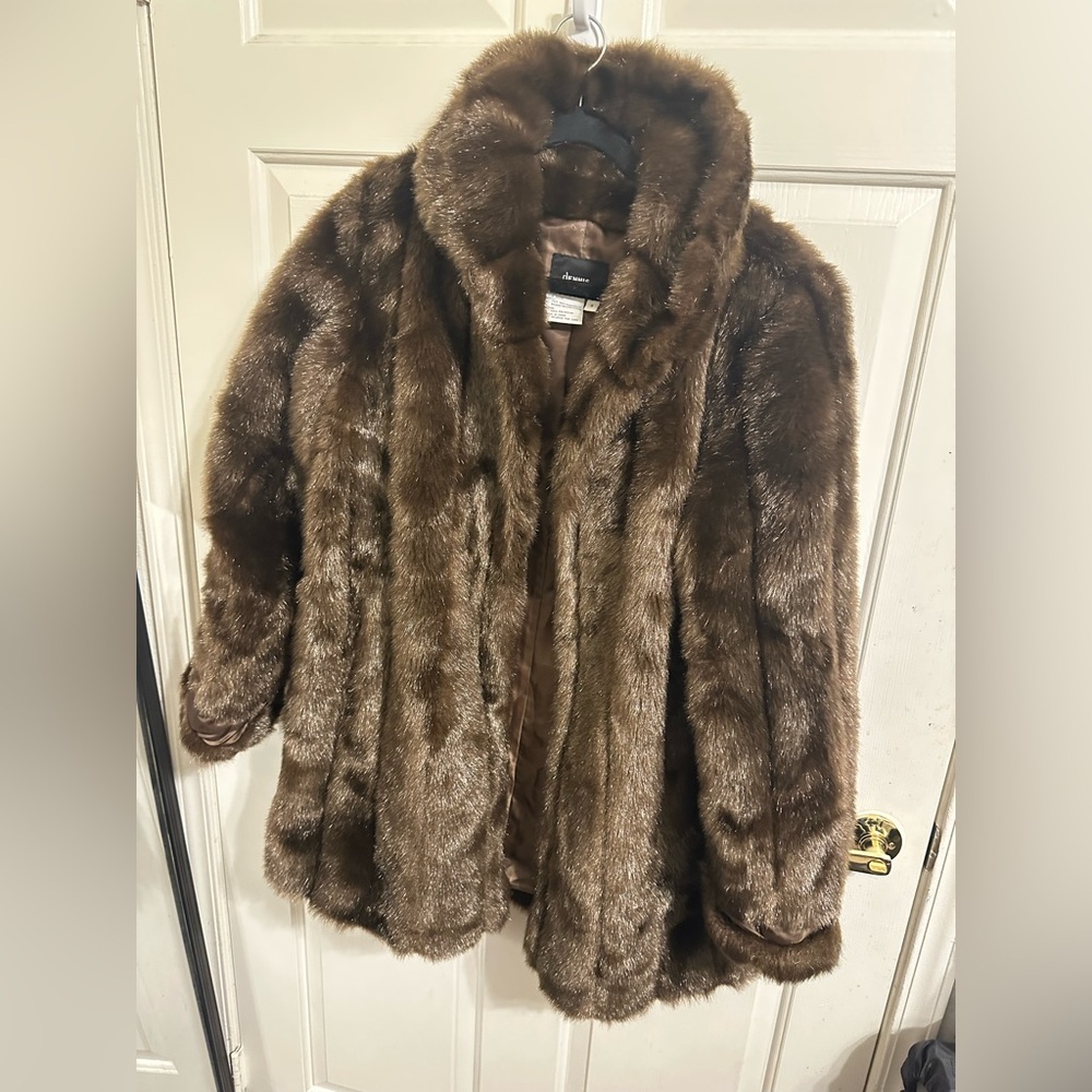 Dennis Basso faux fur jacket
